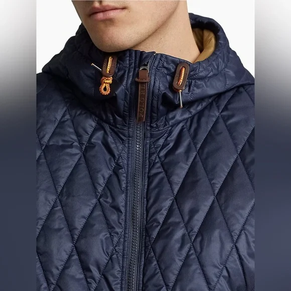 NWT! Polo by Ralph Lauren  Holborn Quilted Hooded Jacket Men’s Size L Navy - Picture 5 of 15